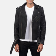 Furton جاكيت بايكر جلد رجالي – alternate product view 1