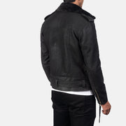 Furton جاكيت بايكر جلد رجالي – alternate product view 6