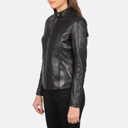 
Kelsee جاكيت بايكر جلد طبيعي نسائي – alternate product view 2