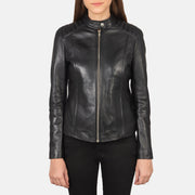 
Kelsee جاكيت بايكر جلد طبيعي نسائي – alternate product view 3