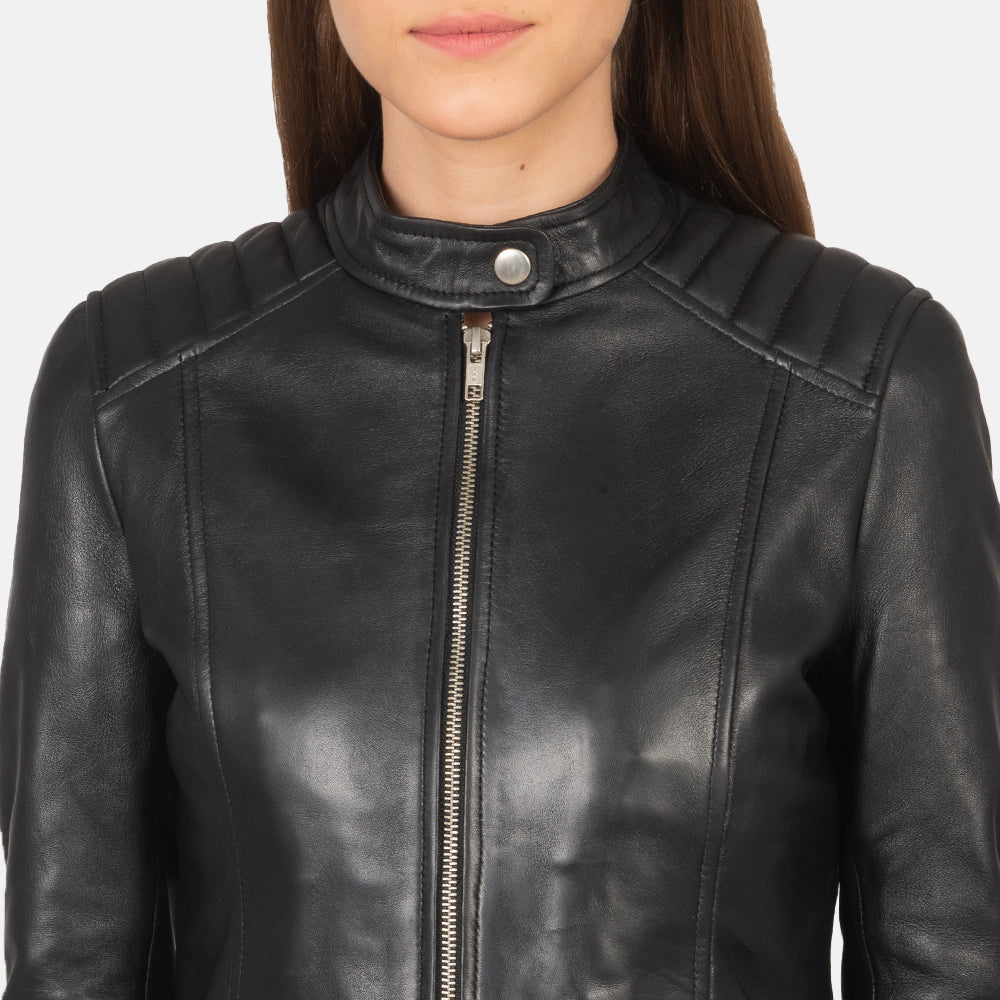 
Kelsee جاكيت بايكر جلد طبيعي نسائي – alternate product view 6