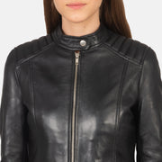 
Kelsee جاكيت بايكر جلد طبيعي نسائي – alternate product view 6