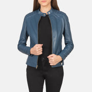 
Kelsee جاكيت بايكر جلد طبيعي نسائي – alternate product view 1