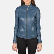 
Kelsee جاكيت بايكر جلد طبيعي نسائي – alternate product view 4