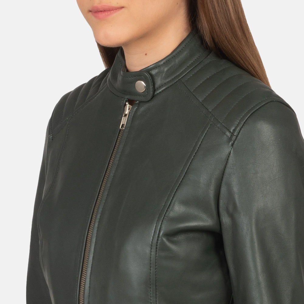
Kelsee جاكيت بايكر جلد طبيعي نسائي – alternate product view 6