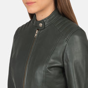 
Kelsee جاكيت بايكر جلد طبيعي نسائي – alternate product view 6