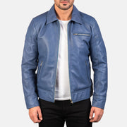
Lavendard Brown Leather Biker Jacket in Brown Cowhide Leather - عرض أمامي وقَصّة مفصلة أنيقة | شراء أونلاين عبر المتجر الرسمي