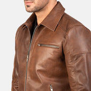 
Lavendard جاكيت بايكر جلد طبيعي رجالي – alternate product view 5