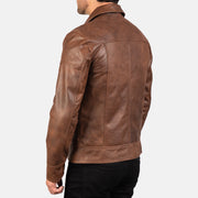 
Lavendard جاكيت بايكر جلد طبيعي رجالي – alternate product view 6