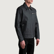 
Lavendard جاكيت بايكر جلد طبيعي رجالي – alternate product view 2