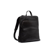 Fornella Full-Grain Leather Backpack نسائي in Classic 100% Full-Grain Leather - Full Exterior Front Profile View | Buy Online