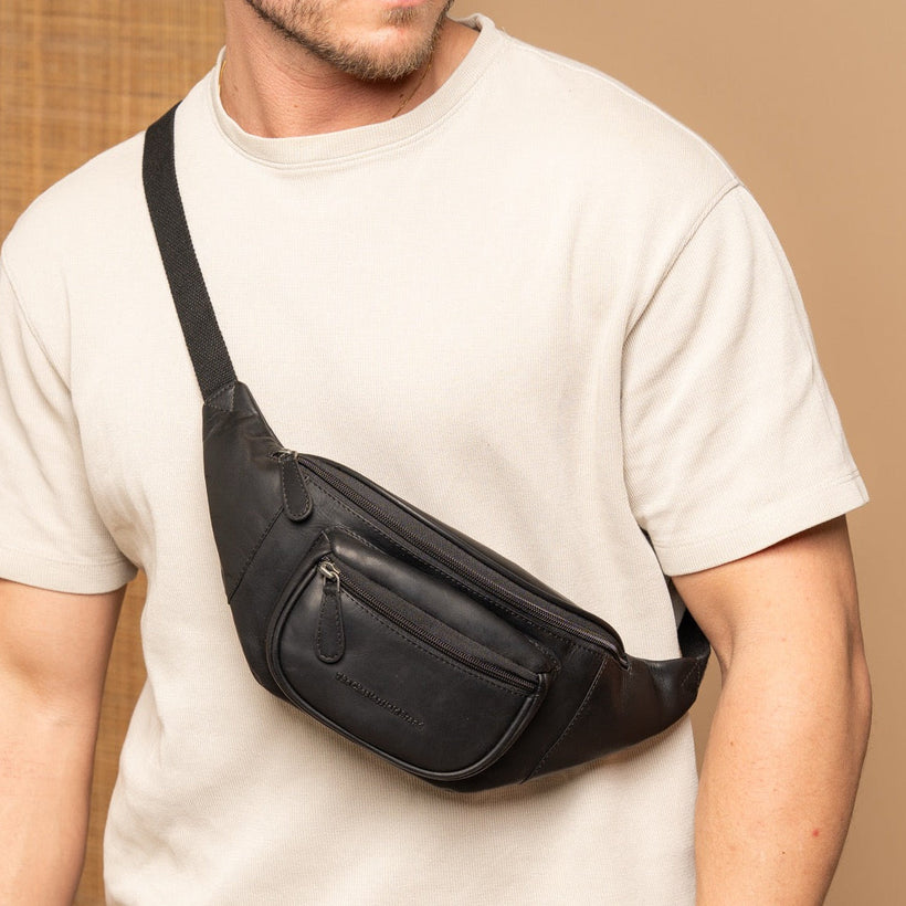 Vernio حقيبة خصر جلدية
