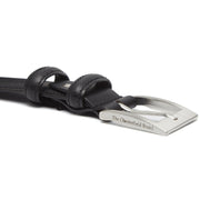 Classic 100% Full-Grain leather Belt - Rear Perspective Showing Reinforced Leather Straps &amp; Stitching