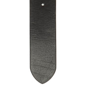Solid Antique Brass Hardware &amp; Heavy-Duty Dual Zipper Detail on Morrison Full-Grain Leather Belt رجالي