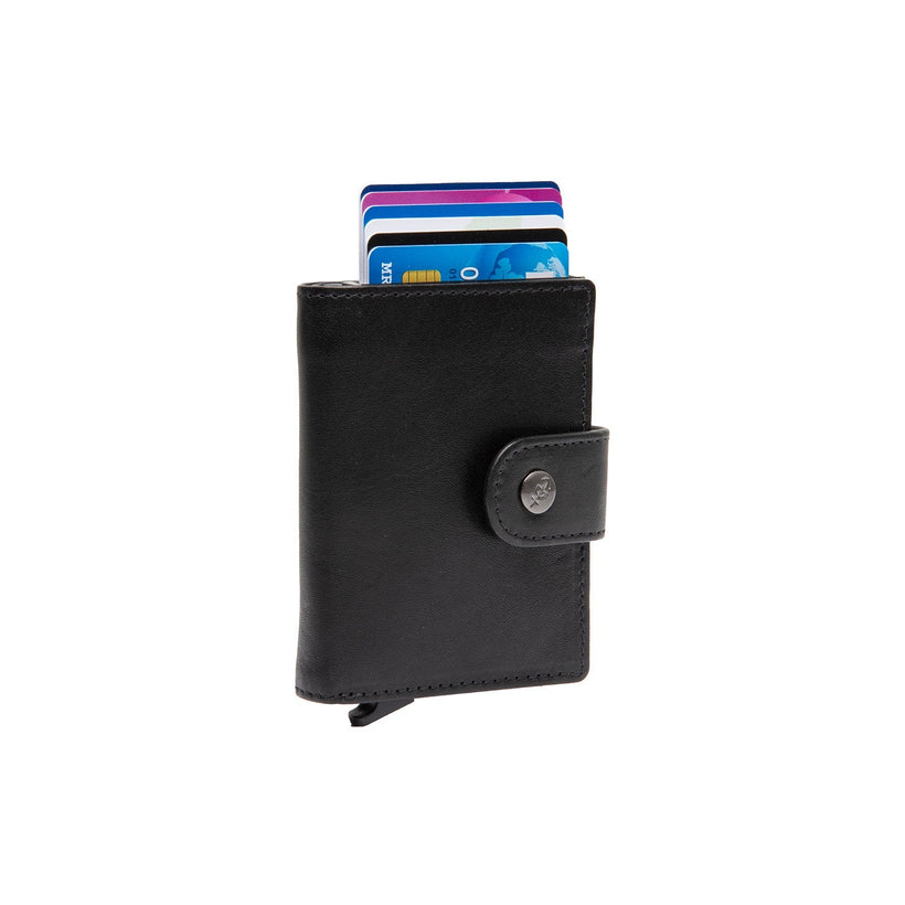 Barrea Full-Grain Leather Card Holder نسائي