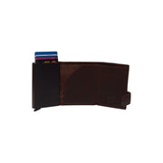 
Brown Leather Card Holder Frankfurt, detail view 3