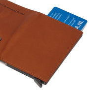 
Cognac Leather Card Holder Frankfurt, detail view 6