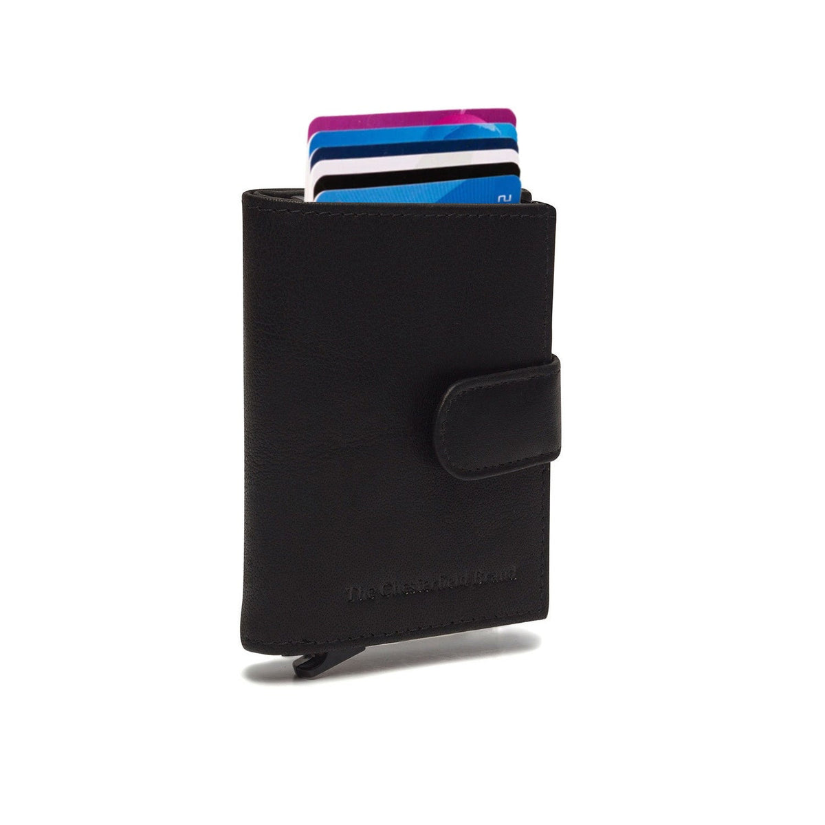 Hannover Full-Grain Leather Card Holder نسائي in Classic 100% Full-Grain Leather - Full Exterior Front Profile View | Buy Online