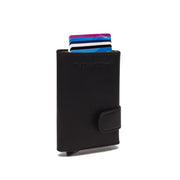 Mannheim Full-Grain Leather Card Holder نسائي in Classic 100% Full-Grain Leather - Full Exterior Front Profile View | Buy Online