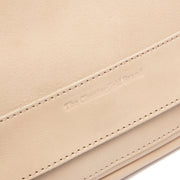Solid Antique Brass Hardware &amp; Heavy-Duty Dual Zipper Detail on Ann Full-Grain Leather Crossbody Bag نسائي