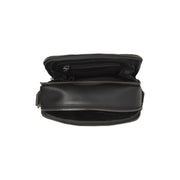 Solid Antique Brass Hardware &amp; Heavy-Duty Dual Zipper Detail on Arendal Full-Grain Leather Crossbody Bag رجالي
