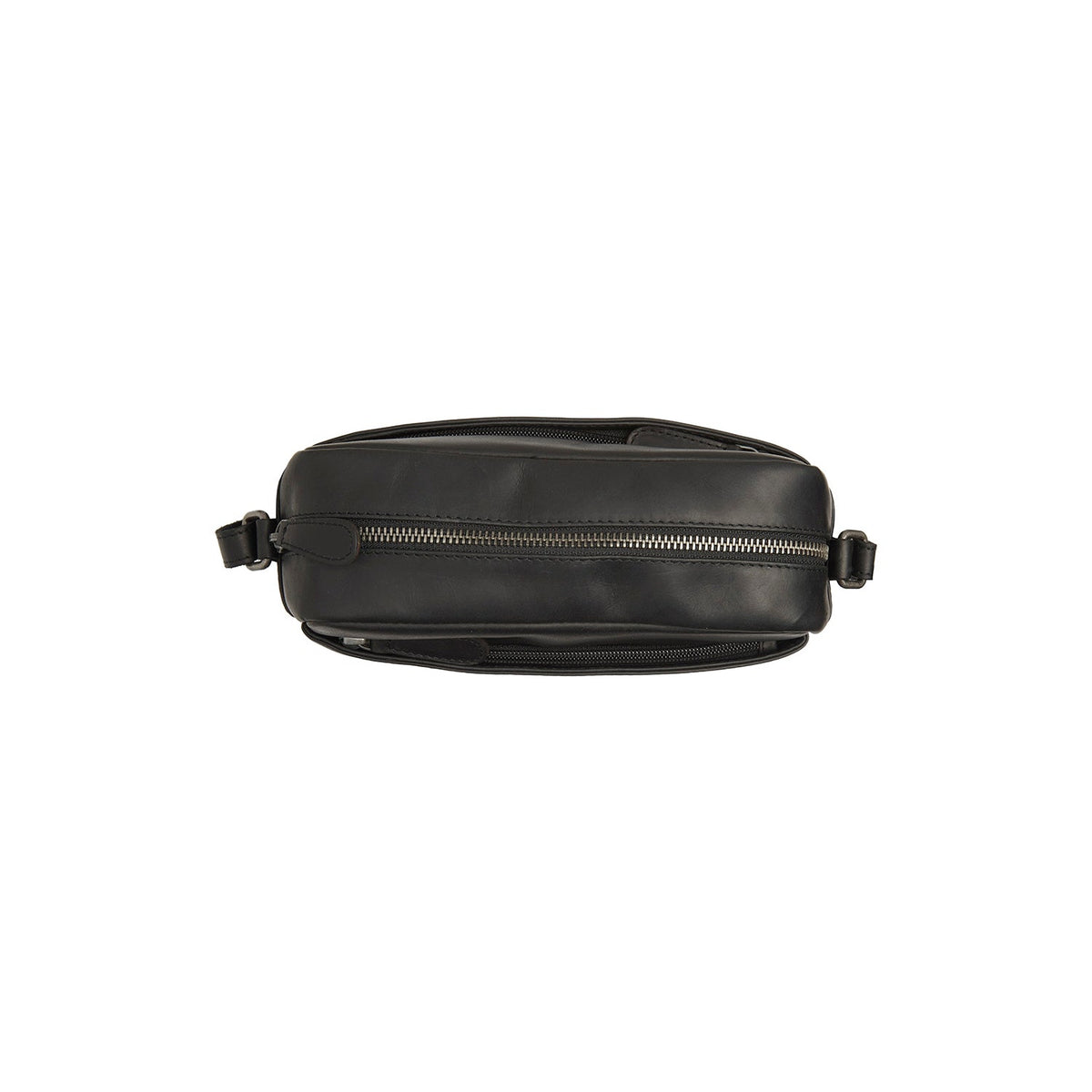 Arona Full-Grain Leather Crossbody Bag نسائي - Structured Side Profile Showing Gusset Depth &amp; Expansion Capacity