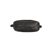 Arona Full-Grain Leather Crossbody Bag نسائي - Structured Side Profile Showing Gusset Depth &amp; Expansion Capacity