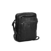 Dessau Full-Grain Leather Crossbody Bag رجالي in Classic 100% Full-Grain Leather - Full Exterior Front Profile View | Buy Online