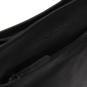 Classic 100% Full-Grain leather Bag - Rear Perspective Showing Reinforced Leather Straps &amp; Stitching