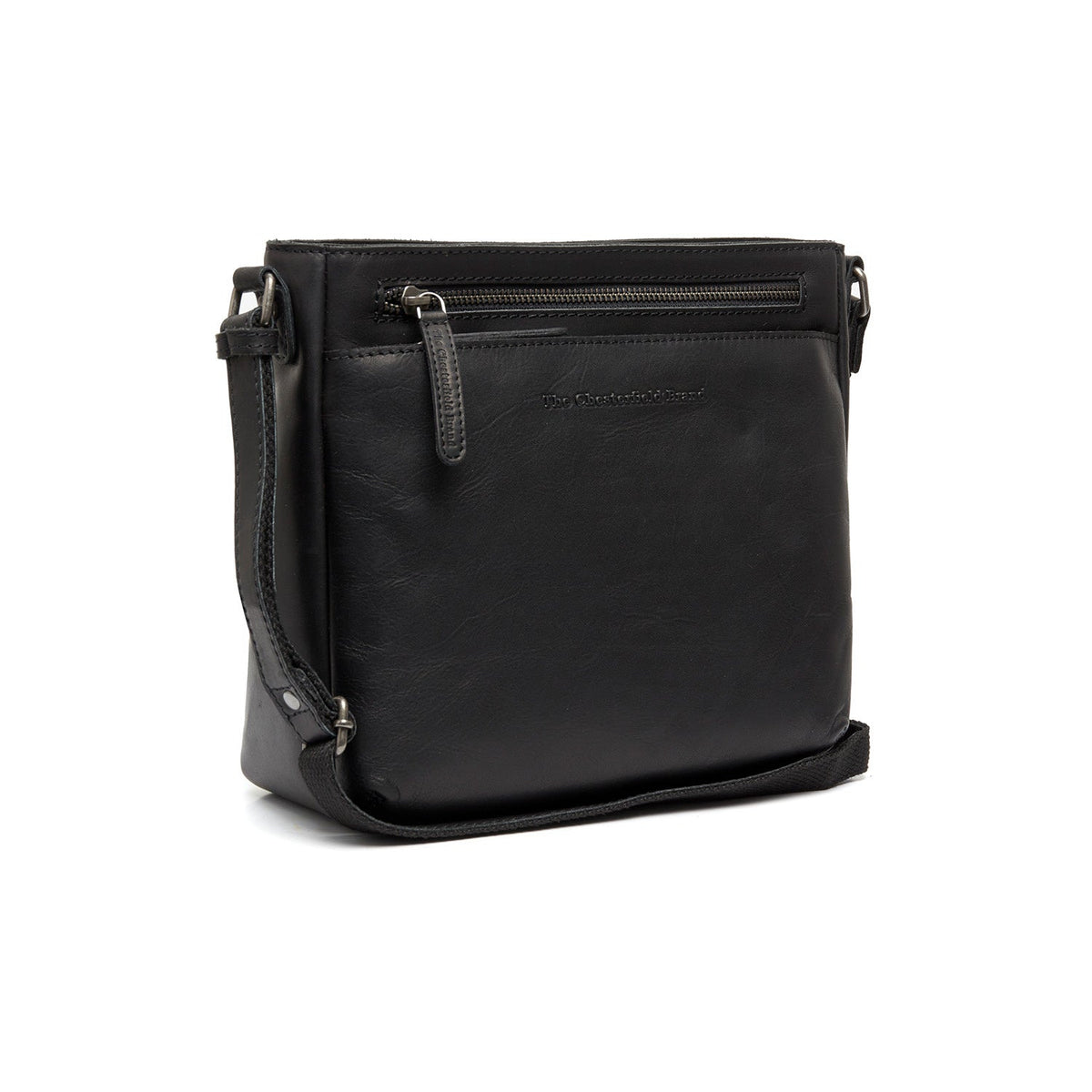 Mumbai Full-Grain Leather Crossbody Bag نسائي in Classic 100% Full-Grain Leather - Full Exterior Front Profile View | Buy Online