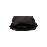 Solid Antique Brass Hardware &amp; Heavy-Duty Dual Zipper Detail on Raphael Full-Grain Leather Crossbody Bag رجالي