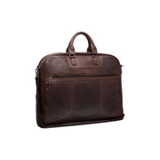 Leather Garment Bag Josh نسائي in Classic 100% Full-Grain Leather - Front Profile View &amp; Tailored Silhouette | Buy Online