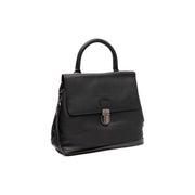 Angera Full-Grain Leather Handbag نسائي in Classic 100% Full-Grain Leather - Front Profile View &amp; Tailored Silhouette | Buy Online