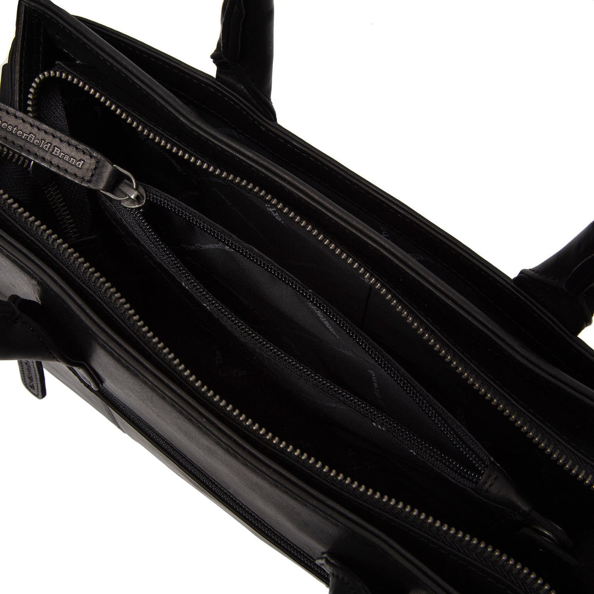 Authentic 100% Full-Grain Leather Grain Texture & Heavy-Duty Seam Stitching Detail