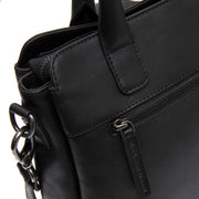 Authentic 100% Full-Grain Leather Grain Texture &amp; Heavy-Duty Seam Stitching Detail