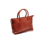 Tailored Rib Cuffs &amp; Hem Craftsmanship Construction Detail on Pergamino Full-Grain Leather Handbag نسائي