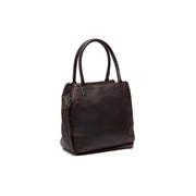 Tailored Rib Cuffs &amp; Hem Craftsmanship Construction Detail on Solvin Full-Grain Leather Handbag نسائي