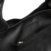 Tenara Full-Grain Leather Handbag نسائي - Lateral Side Profile View Showing Sleeve Cut &amp; Athletic Taper Fit