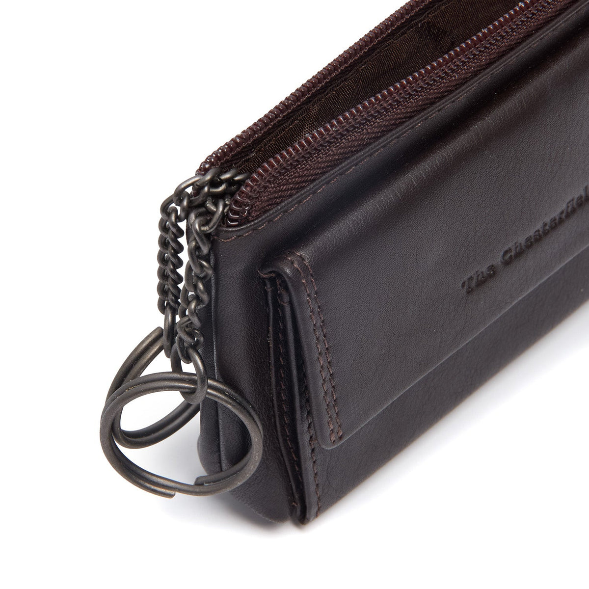 Brown Leather Key Case Torano, detail view 1