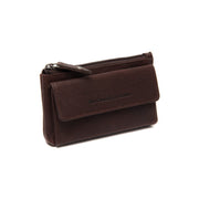 Tailored Rib Cuffs &amp; Hem Craftsmanship Construction Detail on Violette Full-Grain Leather Key Case نسائي