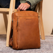 Jasper Full-Grain Leather Laptop Backpack نسائي – alternate product view 2