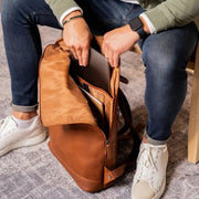 Larsson Full-Grain Leather Laptop Backpack نسائي – alternate product view 3