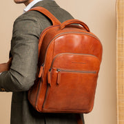 Maggiore Full-Grain Leather Laptop Backpack رجالي – alternate product view 2