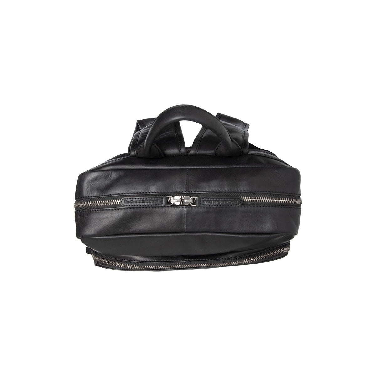 
Classic 100% Full-Grain leather Backpack - عرض خلفي يوضح أحزمة الجلد المقواة والخياطة المتقنة