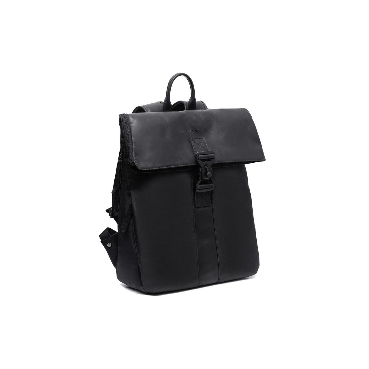 Trondheim Full-Grain Leather Laptop Backpack نسائي in Classic 100% Full-Grain Leather - Full Exterior Front Profile View | Buy Online