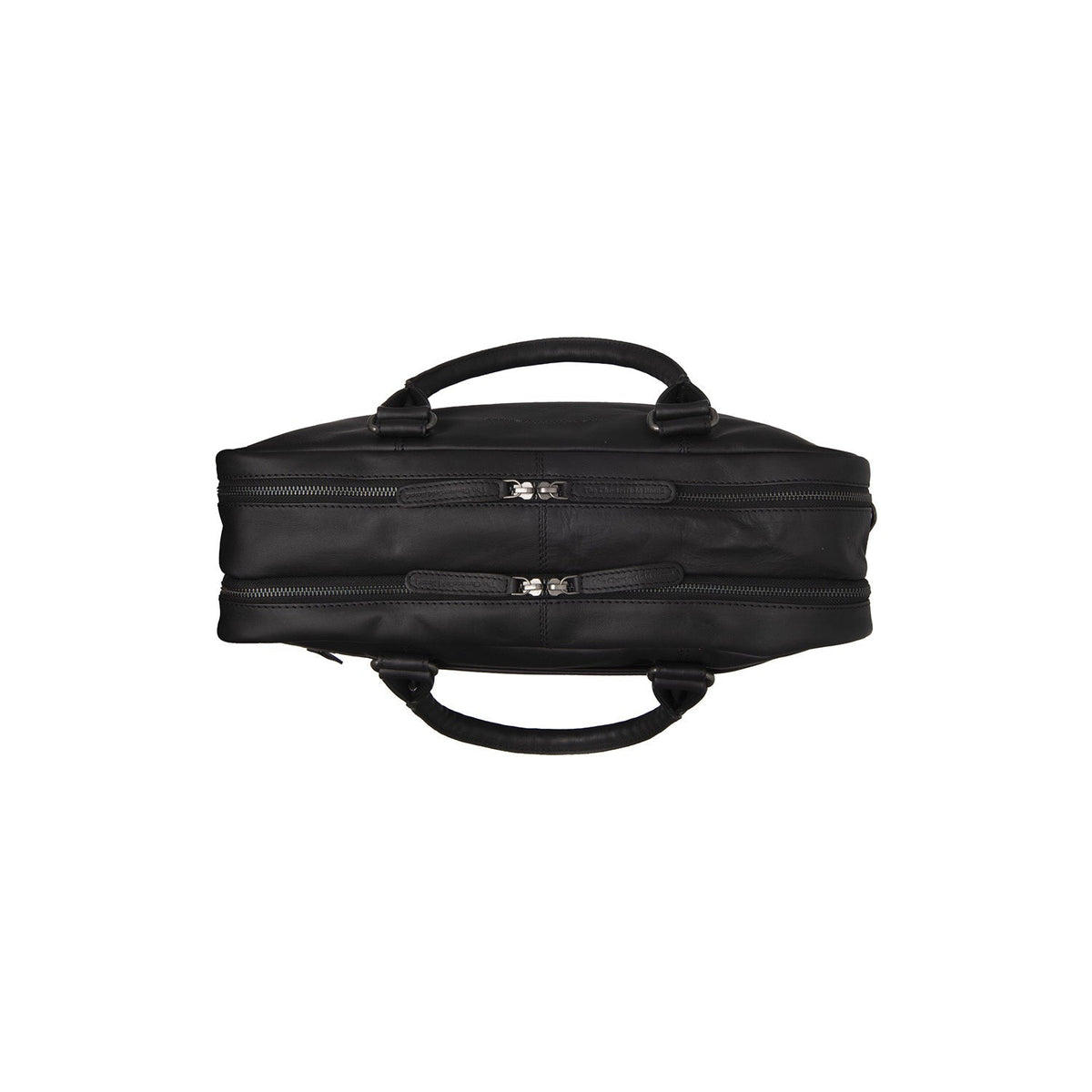 
Solid Antique Brass Hardware & Heavy-Duty Dual Zipper Detail on Boston حقيبة لابتوب جلدية