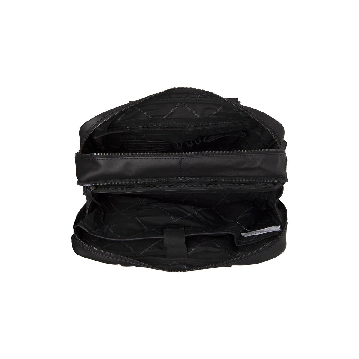 
عرض البطانة الداخلية Showing Dedicated Padded Laptop Sleeve & Multi-Compartment Organization