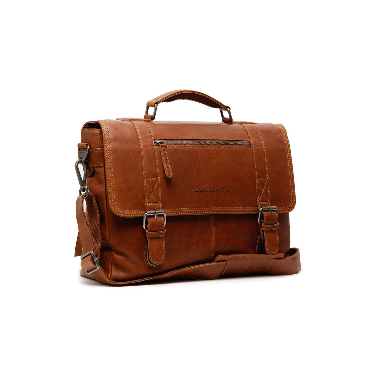 Imperia Full-Grain Leather Laptop Bag جلد طبيعي أصلي 100% فل جرين - Full Exterior عرض أمامي وقَصّة مفصلة أنيقة | شراء أونلاين عبر المتجر الرسمي