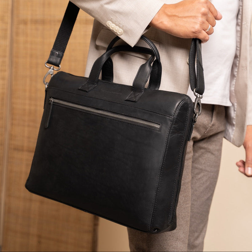 Levanto Full-Grain Leather Laptop Bag نسائي
