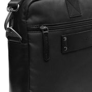 
Classic 100% Full-Grain leather Briefcase - عرض خلفي يوضح أحزمة الجلد المقواة والخياطة المتقنة